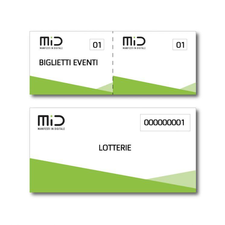 Stampa biglietti per eventi e lotterie