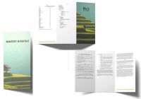 Progettazione di un depliant 10x21 cm a 3 ante